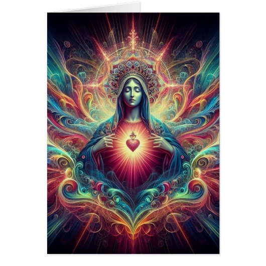 Psychedelic Heilig Hart van Maria (Voorkant)