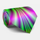 Psychedelic Hexagon Stropdas (Opgerold)