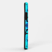 Psychedelic Hippie Blue en Black Case-Mate iPhone Case (Achterkant/rechts)