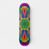Psychedelic Hippie Flower Rainbow Skateboard (Voorkant)