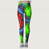 Psychedelic Hippie Leggings (Voorkant)