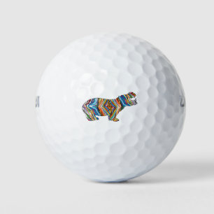 Psychedelic-Hippo Golfballen