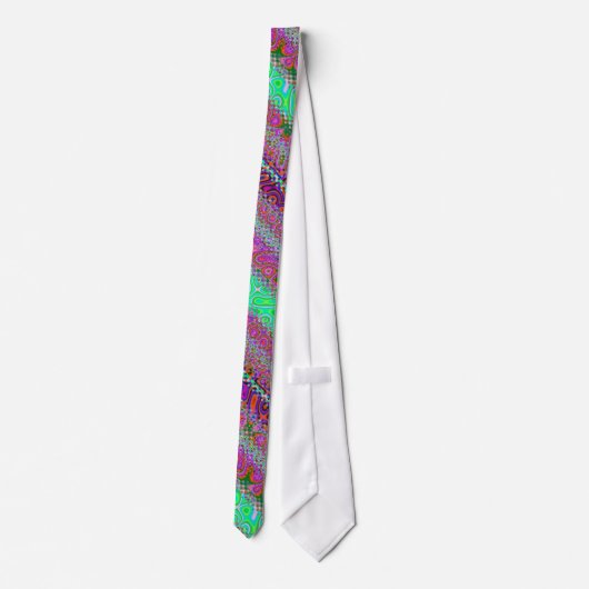 Psychedelic Hippy Groovy Mode stropdas (Achterkant)