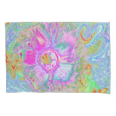 Psychedelic Hot Pink en Ultra Violet Hibiscus Kussensloop (Voorkant)