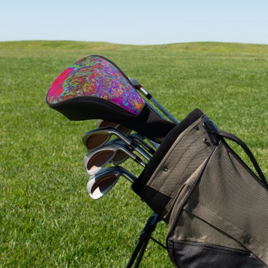Psychedelic Impressionistic Garden Landschap Golfheadcover (Insitu)