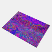 Psychedelic Impressionistisch Paars landschap Deurmat (Schuin)