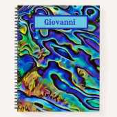 Psychedelic Irridescent Abalone Seashell Notitieboek (Voorkant)