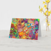 Psychedelic Kaart (Gele Bloem)