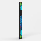 Psychedelic Kaleidoscope Blue Pink en Green Case-Mate iPhone Case (Achterkant/rechts)