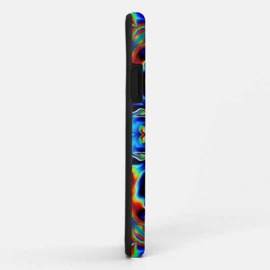 Psychedelic Kaleidoscope Blue Red en Green Case-Mate iPhone Case (Achterkant/rechts)