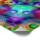 Psychedelic Kaleidoscope Konst Poster (Hoek)