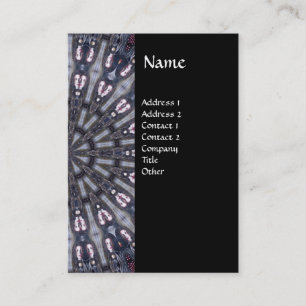 PSYCHEDELIC KALEIDOSCOPE/MYSTISCHE MEMORIE MONOGRA VISITEKAARTJE