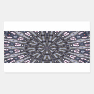 PSYCHEDELIC KALEIDOSCOPE/MYSTISCHE MEMORIES RECHTHOEKIGE STICKER