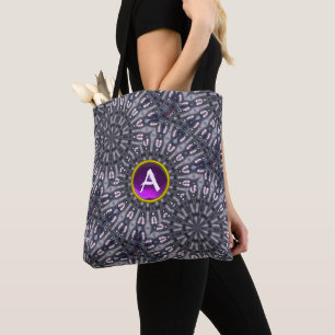 PSYCHEDELIC KALEIDOSCOPE PAARS GEM MONOGRAM DRAAGTAS