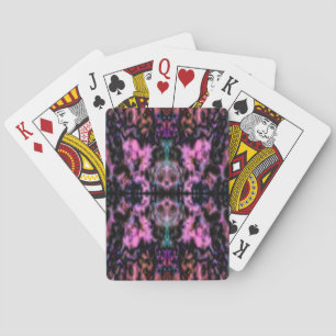 Psychedelic kaleidoscope pokerkaarten