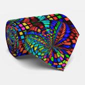 Psychedelic Kaleidoscope Stropdas (Opgerold)