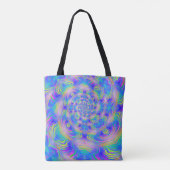 Psychedelic Kaleidoscope Swirl Tote Bag – Vibrant  (Dos)