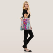 Psychedelic Kaw Draagtas (Op model)