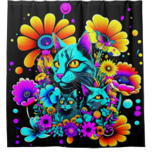 Psychedelic Kitty Cat