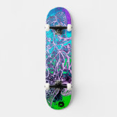 Psychedelic kleurrijk skateboard (Voorkant)