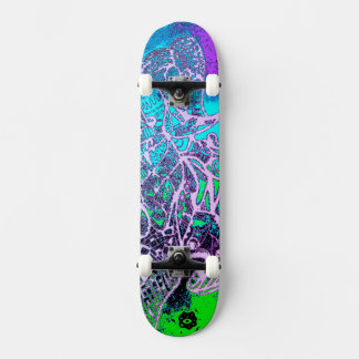 Psychedelic kleurrijk skateboard