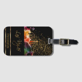 Psychedelic Las Vegas Skyline Bagagelabel (Voorkant (horizontaal))