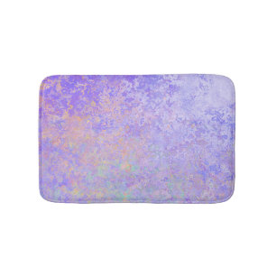 Psychedelic Lavender Paars Neon Pastel Abstract Badmat