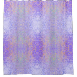 Psychedelic Lavender Paars Neon Pastel Abstract Douchegordijn