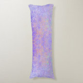 Psychedelic Lavender Paars Neon Pastel Abstract Lichaamskussen (Voorkant Verticaal)