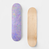 Psychedelic Lavender Paars Neon Pastel Abstract Skateboard (Voorkant)