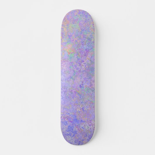 Psychedelic Lavender Paars Neon Pastel Abstract Skateboard (Voorkant)