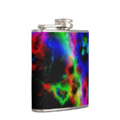 Psychedelic lightning Streaks Patterned Hip Flask Heupfles (Rechts)