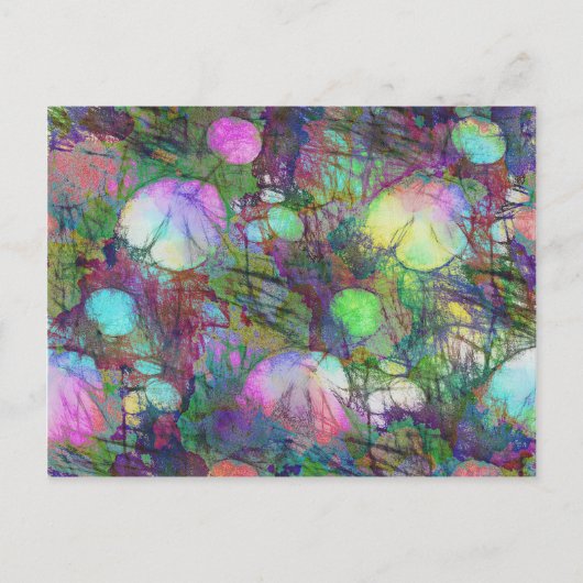 Psychedelic Lily Pad Light Show Briefkaart (Voorkant)