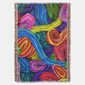 Psychedelic Lines Deken (Voorkant Verticaal)