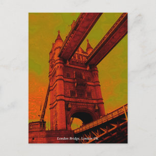 Psychedelic London Bridge Briefkaart