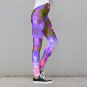 Psychedelic Mandala Flower Paars and Blue Leggings