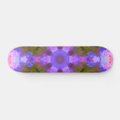 Psychedelic Mandala Flower Paars and Blue Skateboard (Horizontaal)