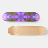 Psychedelic Mandala Flower Paars and Blue Skateboard (Horizontaal)