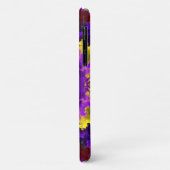 Psychedelic Mandala Flower Yellow en Paars Case-Mate iPhone Case (Achterkant/links)