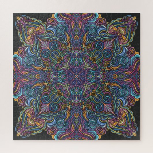 Psychedelic Mandala Legpuzzel (Verticaal)