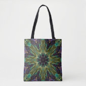 Psychedelic Mandala Retro Hippie Trippy Boho Chic Draagtas (Voorkant)