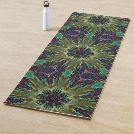 Psychedelic Mandala Retro Hippie Trippy Boho Chic Yogamat (In situ)