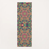 Psychedelic Millefiori Mandala Art Yoga Mat (Voorkant)