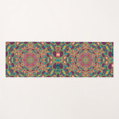 Psychedelic Millefiori Mandala Art Yoga Mat (Voorkant (horizontaal))
