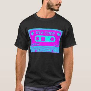 Psychedelic Mix-tape - magenta en cyaan T-shirt
