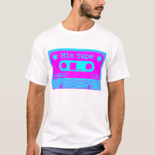 Psychedelic Mix-tape - magenta en cyaan T-shirt