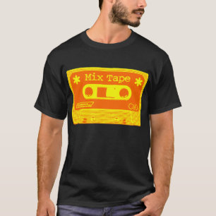 Psychedelic Mix-tape - Oranje en geel T-shirt