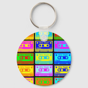 Psychedelic Mix-tape Sleutelhanger