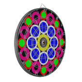 Psychedelic Modern Persian Rug Pattern Dartbord (Voorkant Links)