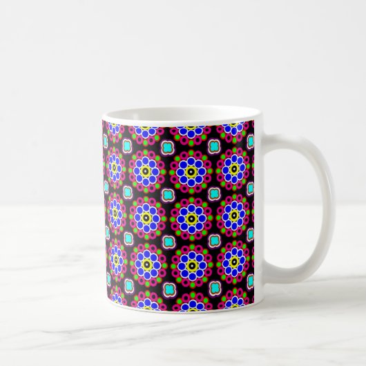 Psychedelic Modern Persian Rug Pattern Koffiemok (Rechts)